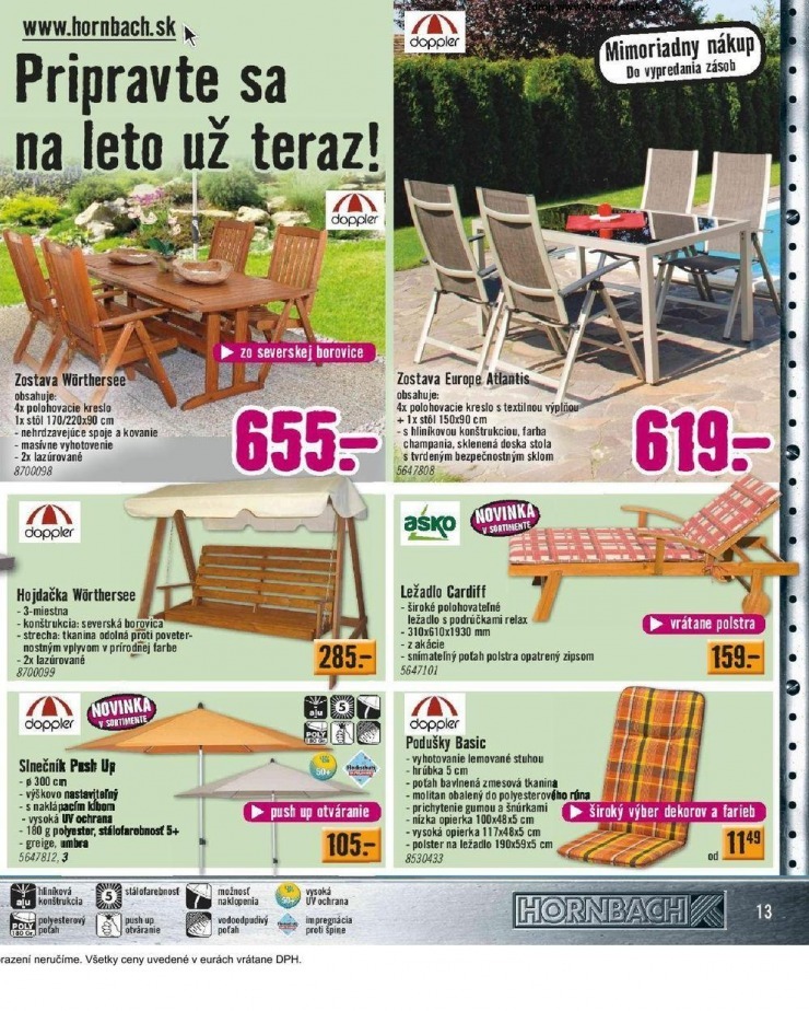 leták HORNBACH akciový leták strana 13 leták HORNBACH akciový leták strana 13