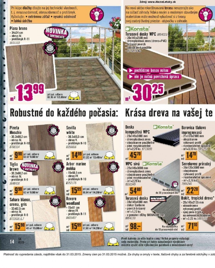 leták HORNBACH akciový leták strana 14 leták HORNBACH akciový leták strana 14