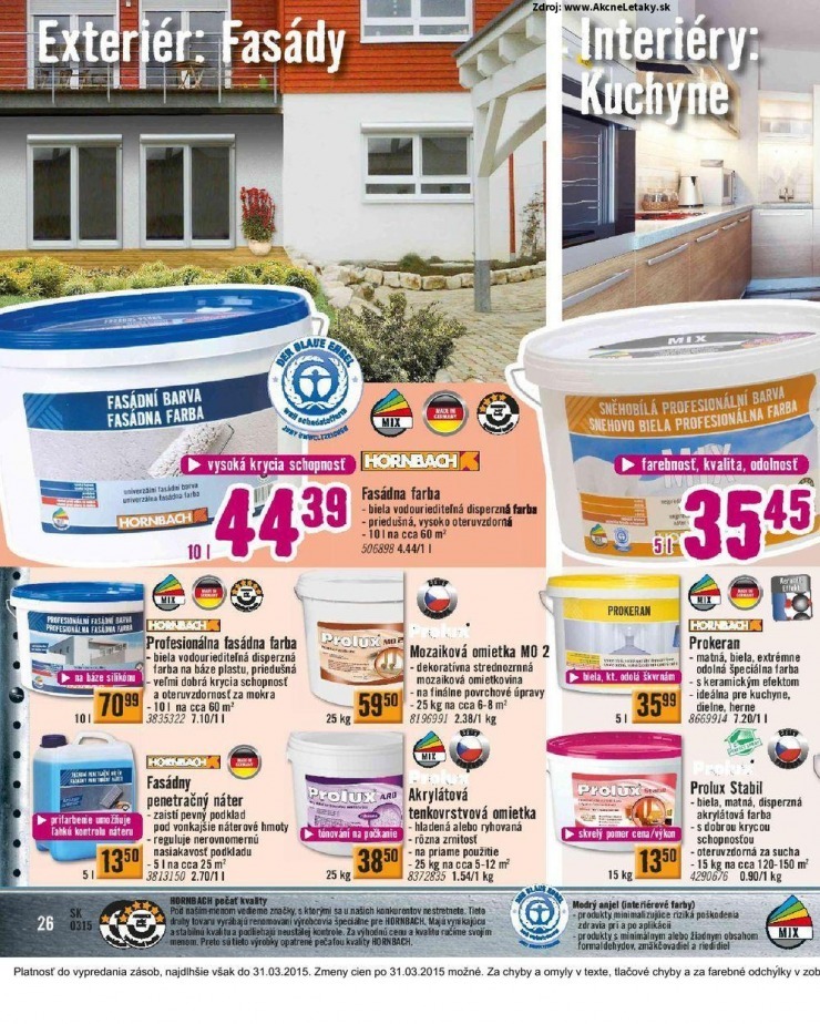 leták HORNBACH akciový leták strana 26 leták HORNBACH akciový leták strana 26