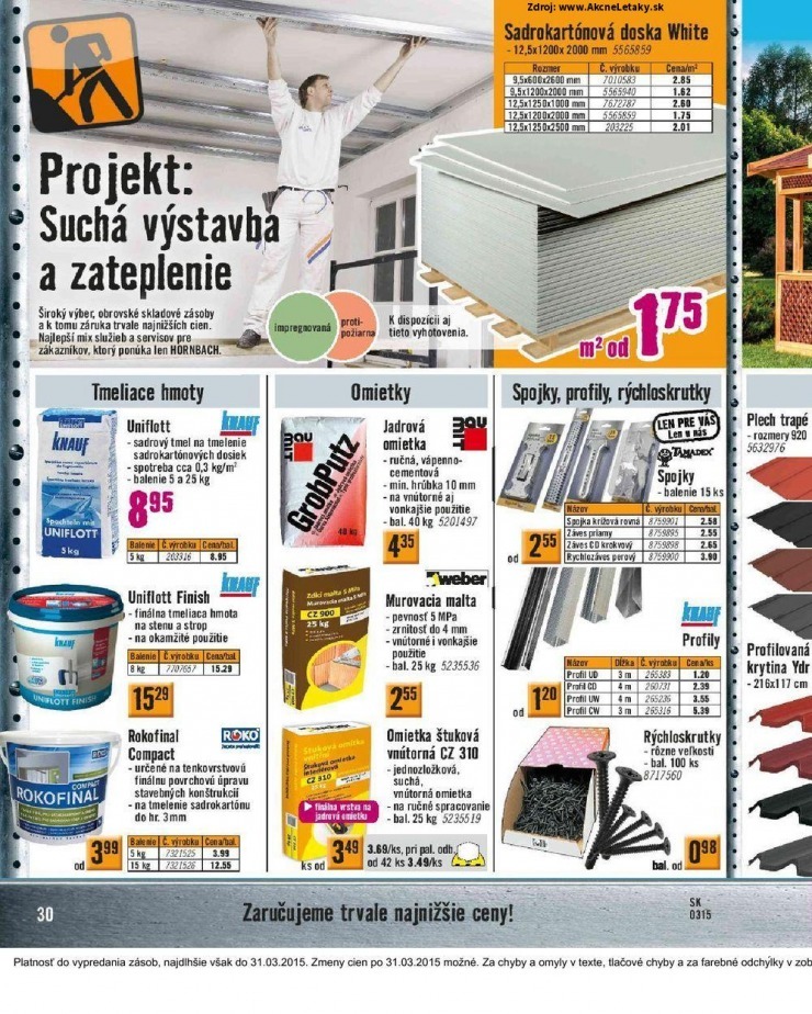 leták HORNBACH akciový leták strana 30 leták HORNBACH akciový leták strana 30