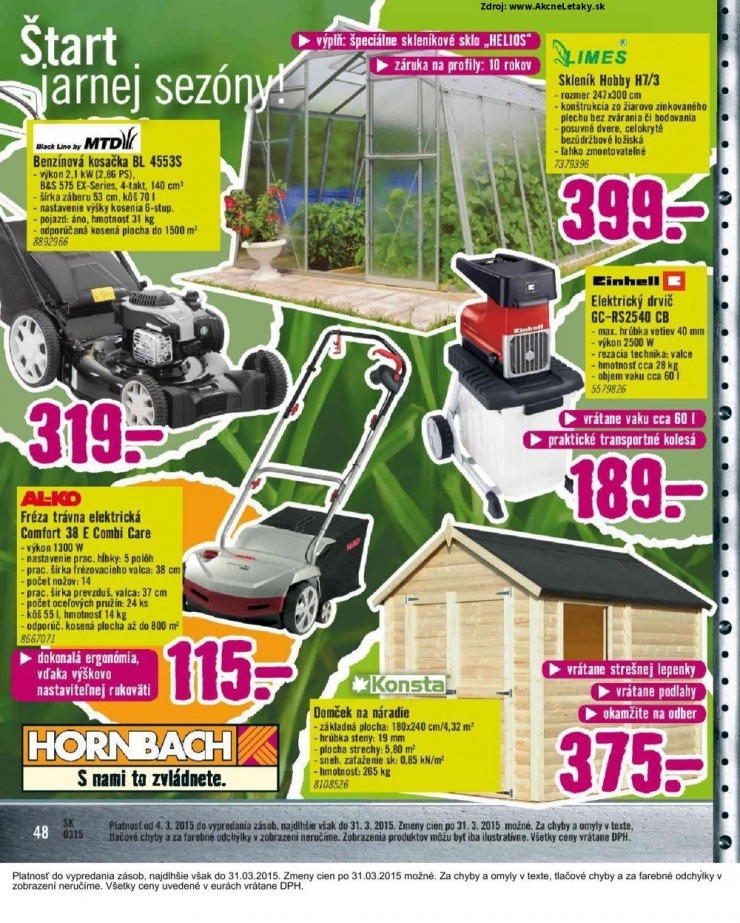 leták HORNBACH akciový leták strana 48 leták HORNBACH akciový leták strana 48