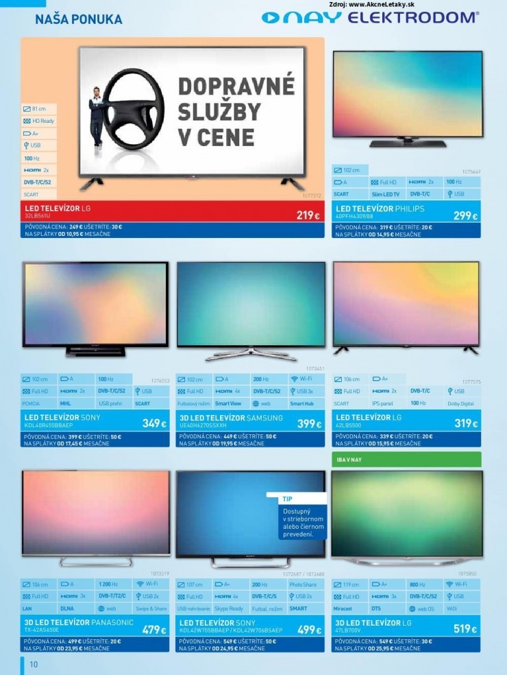 leták akciový leták NAY Elektrodom strana 10 leták akciový leták NAY Elektrodom strana 10