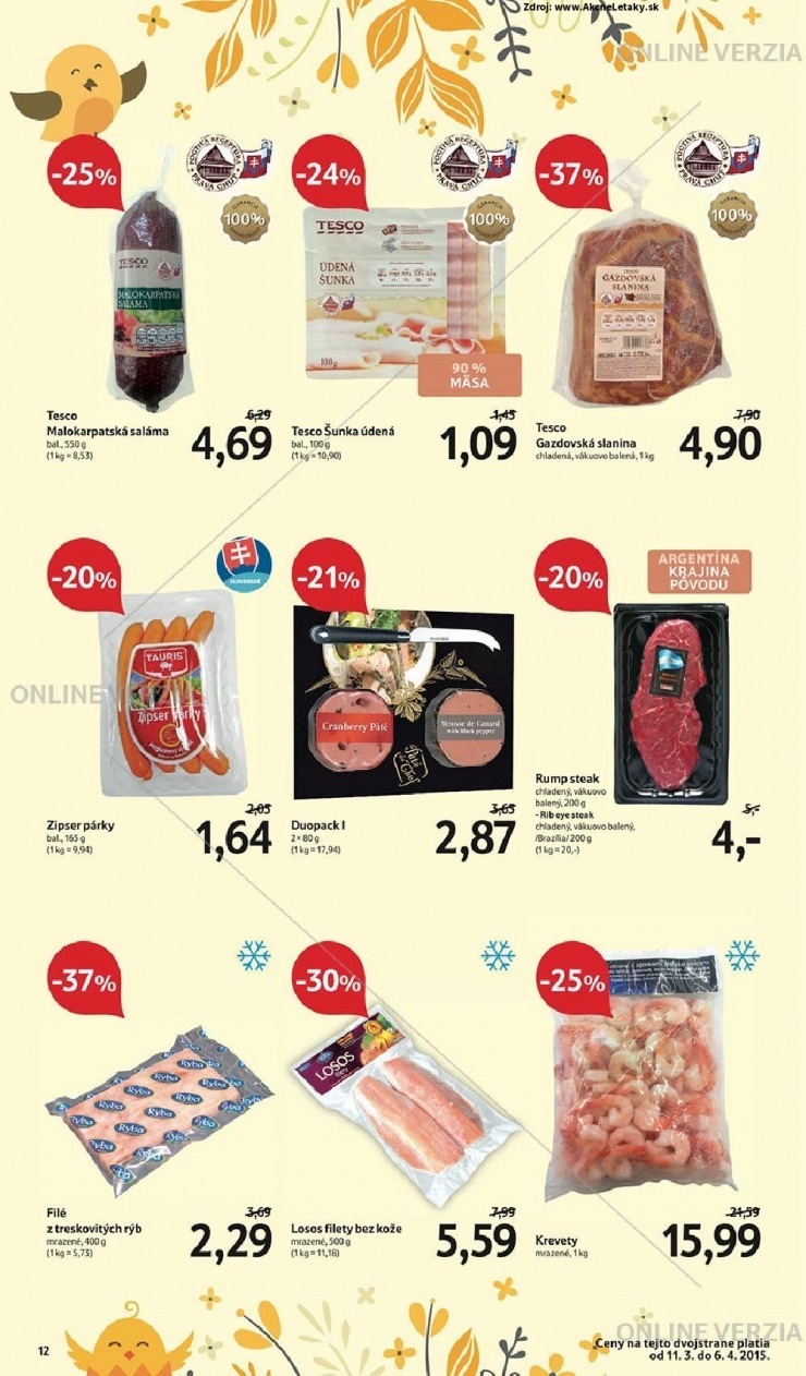 leták Tesco leták - chutne a výhodne strana 12 leták Tesco leták - chutne a výhodne strana 12