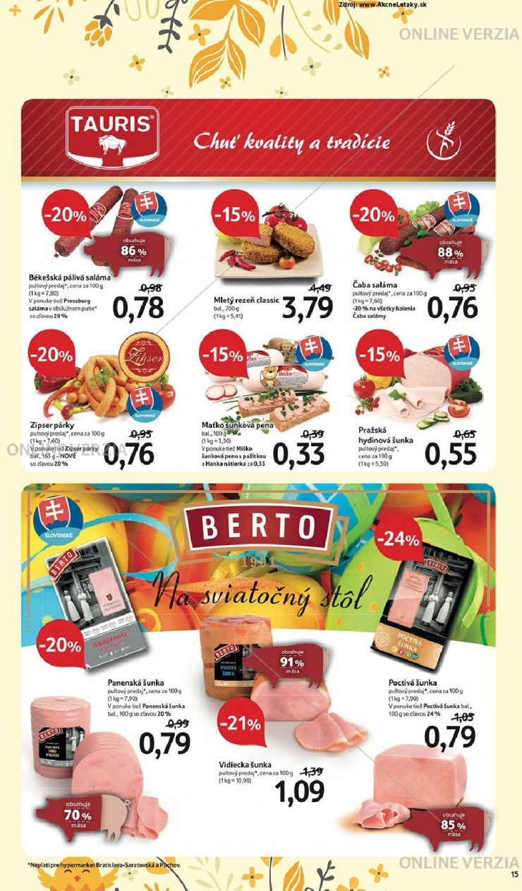 leták akčná ponuka Tesco strana 15 leták akčná ponuka Tesco strana 15