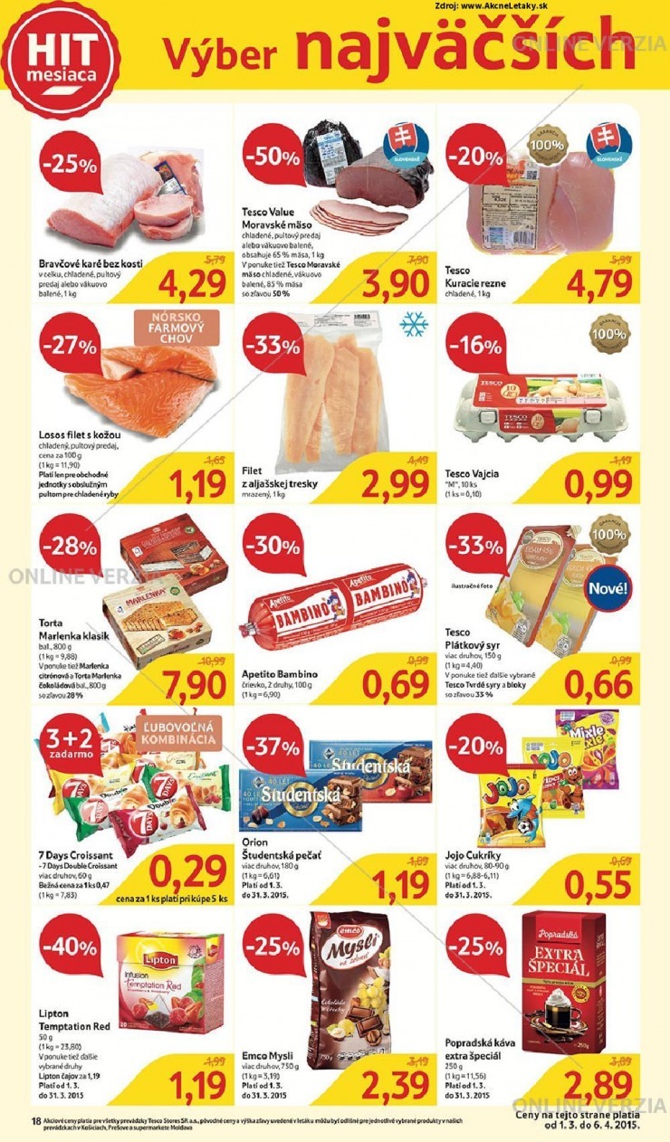 leták mimoriadný leták Tesco strana 18 leták mimoriadný leták Tesco strana 18