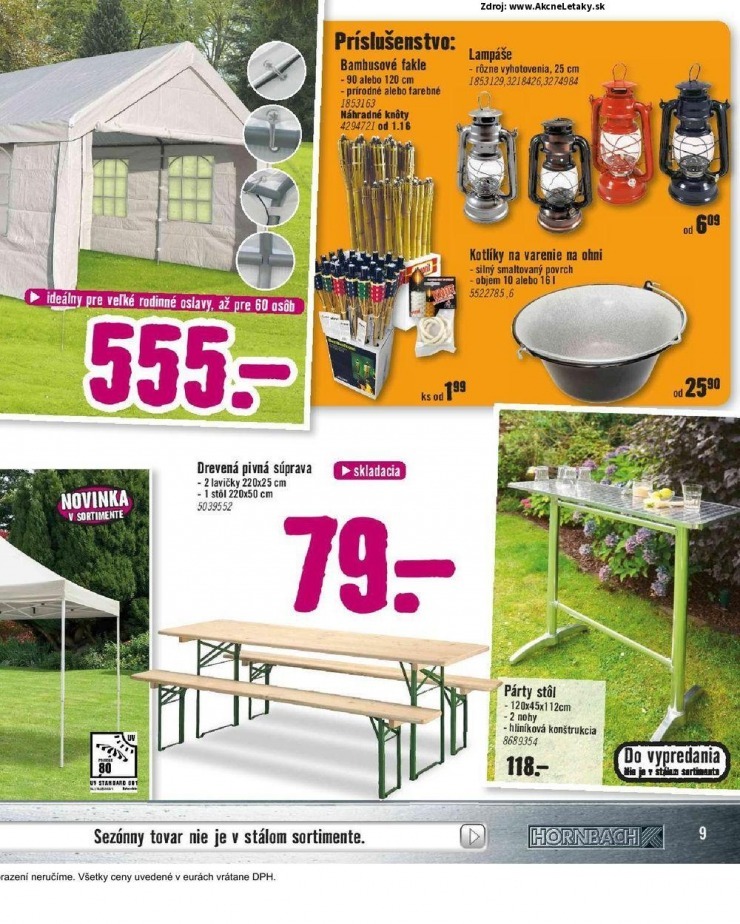 leták HORNBACH leták - Vožný čas na záhrade strana 9 leták HORNBACH leták - Vožný čas na záhrade strana 9