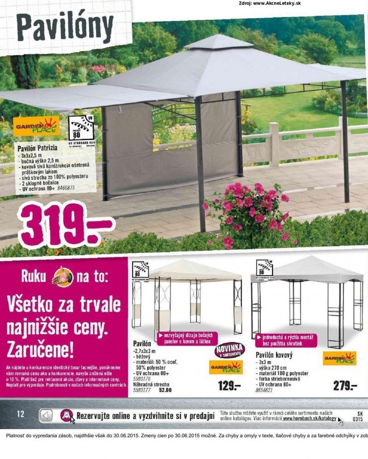 leták HORNBACH leták - Vožný čas na záhrade strana 12 leták HORNBACH leták - Vožný čas na záhrade strana 12