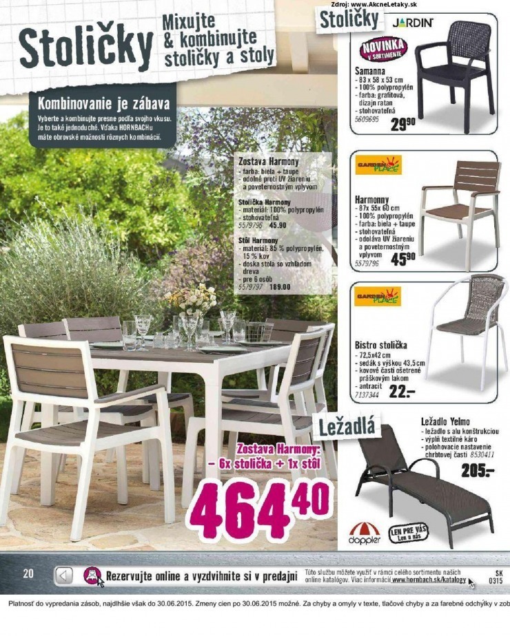 leták HORNBACH leták - Vožný čas na záhrade strana 20 leták HORNBACH leták - Vožný čas na záhrade strana 20