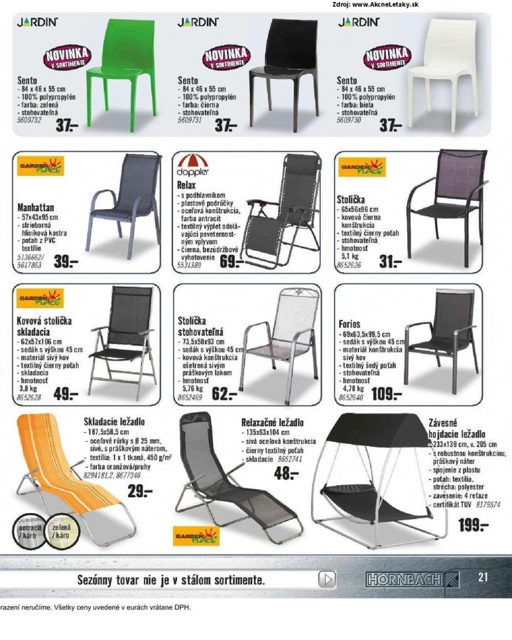 leták HORNBACH leták - Vožný čas na záhrade strana 21 leták HORNBACH leták - Vožný čas na záhrade strana 21