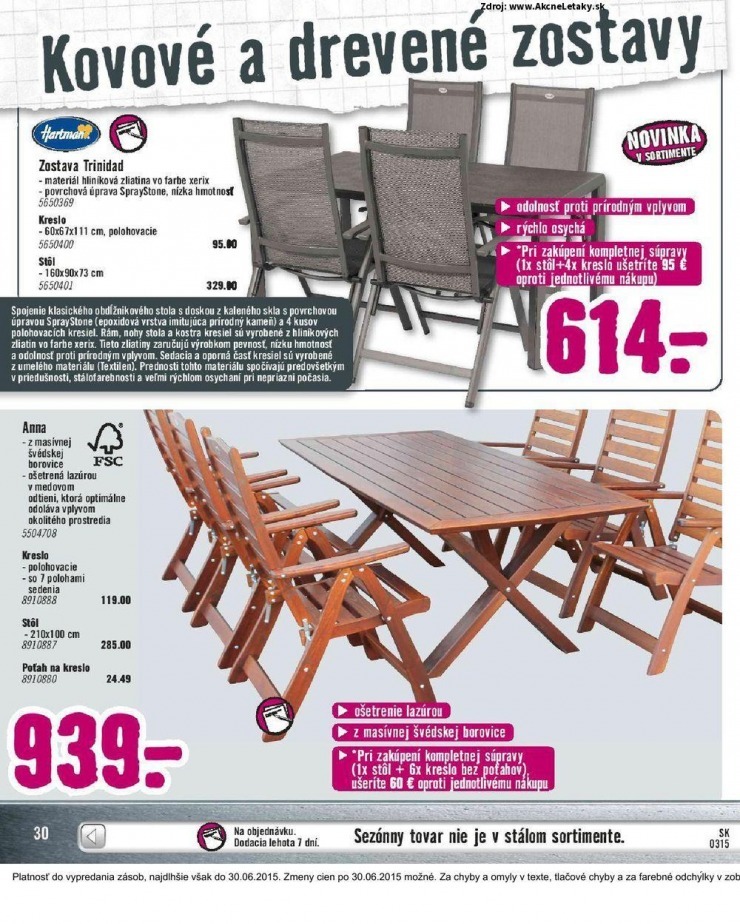 leták HORNBACH leták - Vožný čas na záhrade strana 30 leták HORNBACH leták - Vožný čas na záhrade strana 30