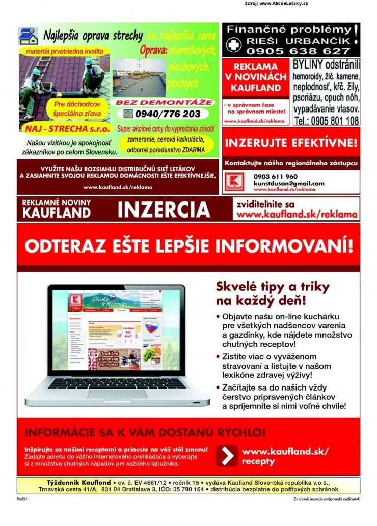 leták akciová ponuka Kaufland strana 25 leták akciová ponuka Kaufland strana 25