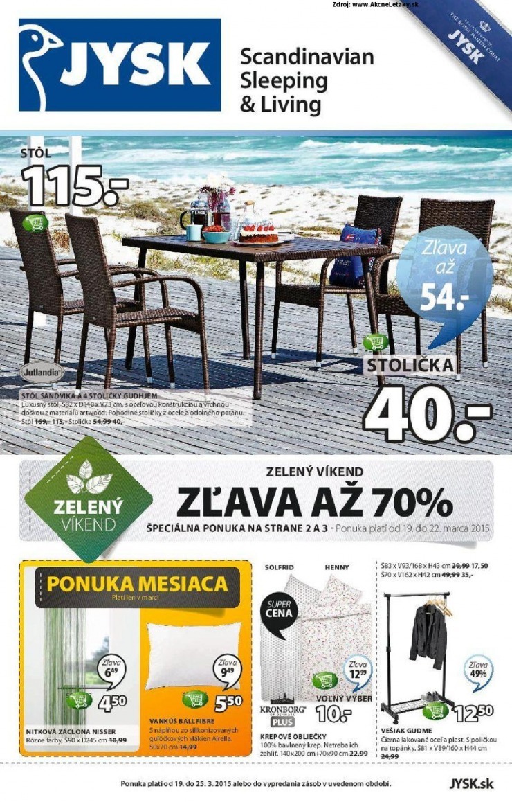 leták akciová ponuka Jysk strana 1 leták akciová ponuka Jysk strana 1