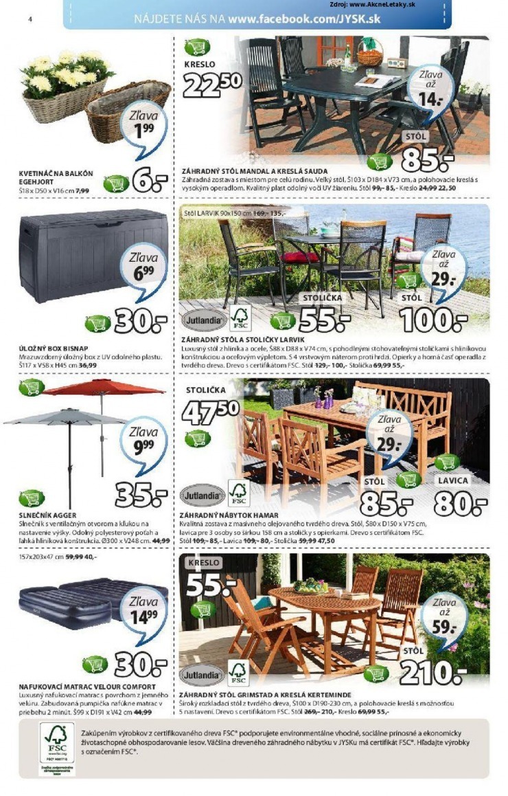 leták akciová ponuka Jysk strana 4 leták akciová ponuka Jysk strana 4