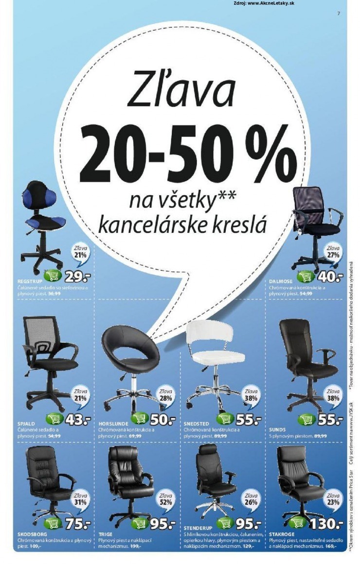 leták akciová ponuka Jysk strana 7 leták akciová ponuka Jysk strana 7