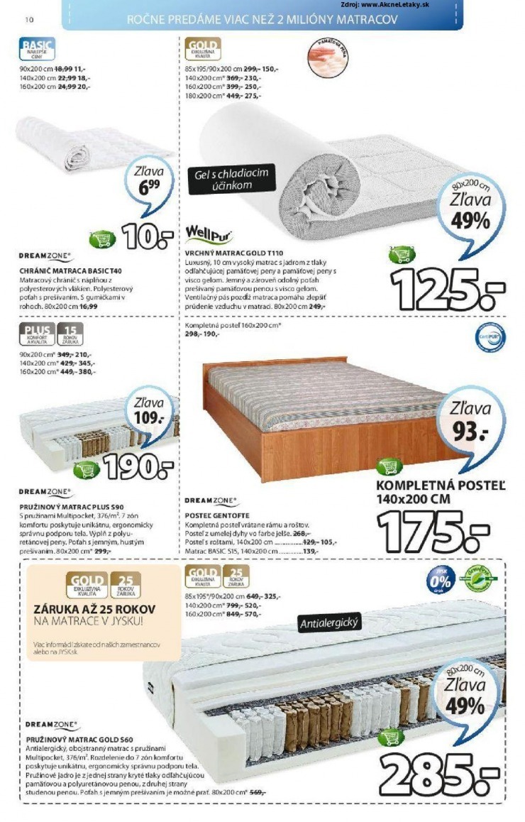 leták akciová ponuka Jysk strana 10 leták akciová ponuka Jysk strana 10