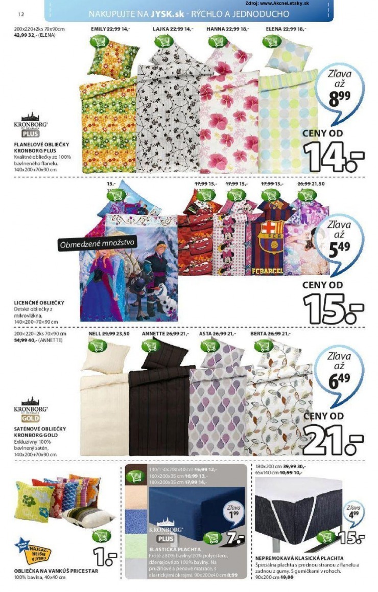 leták akciová ponuka Jysk strana 12 leták akciová ponuka Jysk strana 12