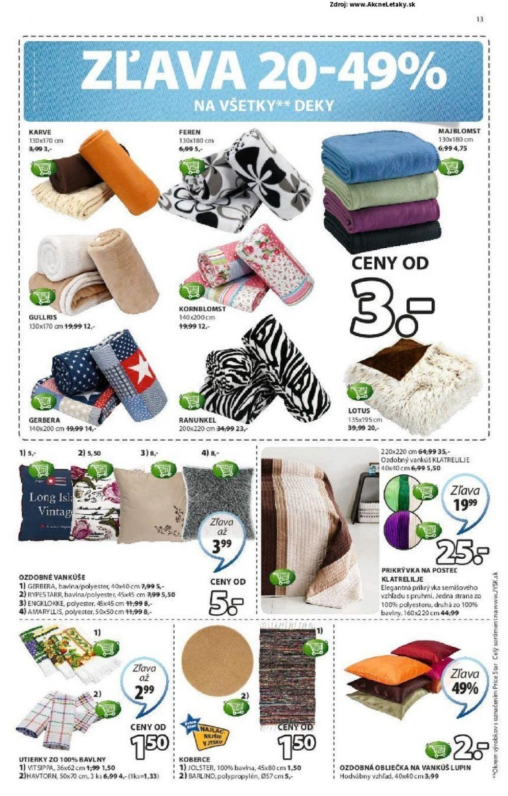 leták akciová ponuka Jysk strana 13 leták akciová ponuka Jysk strana 13