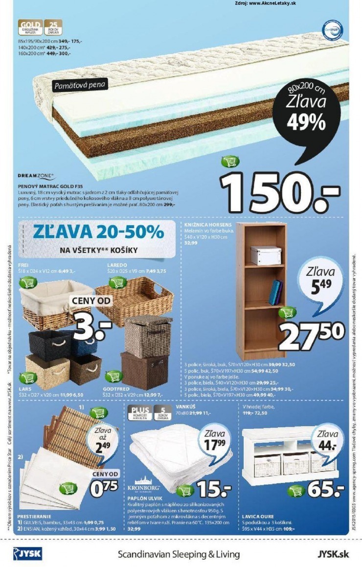 leták akciová ponuka Jysk strana 16 leták akciová ponuka Jysk strana 16