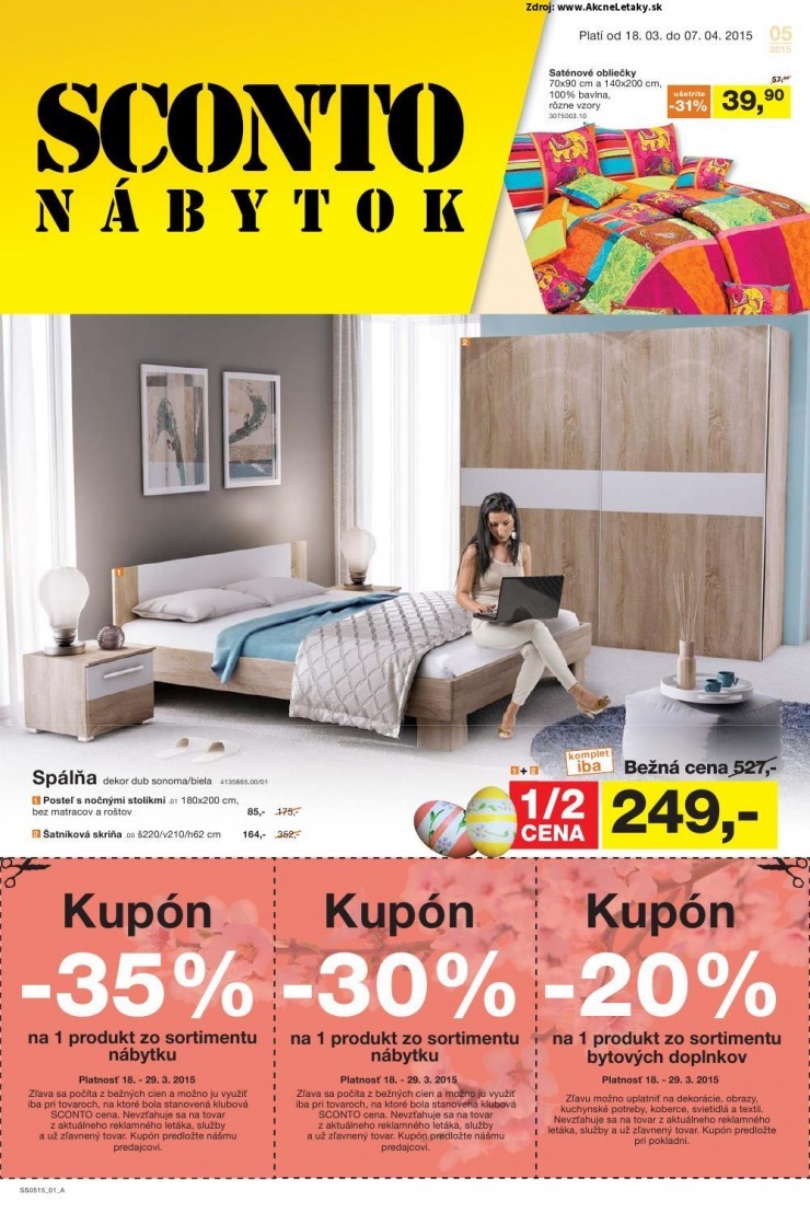 leták Sconto nábytok akciový leták strana 1 leták Sconto nábytok akciový leták strana 1