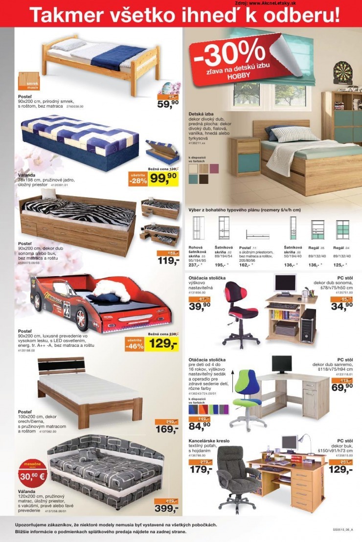 leták Sconto nábytok akciový leták strana 6 leták Sconto nábytok akciový leták strana 6