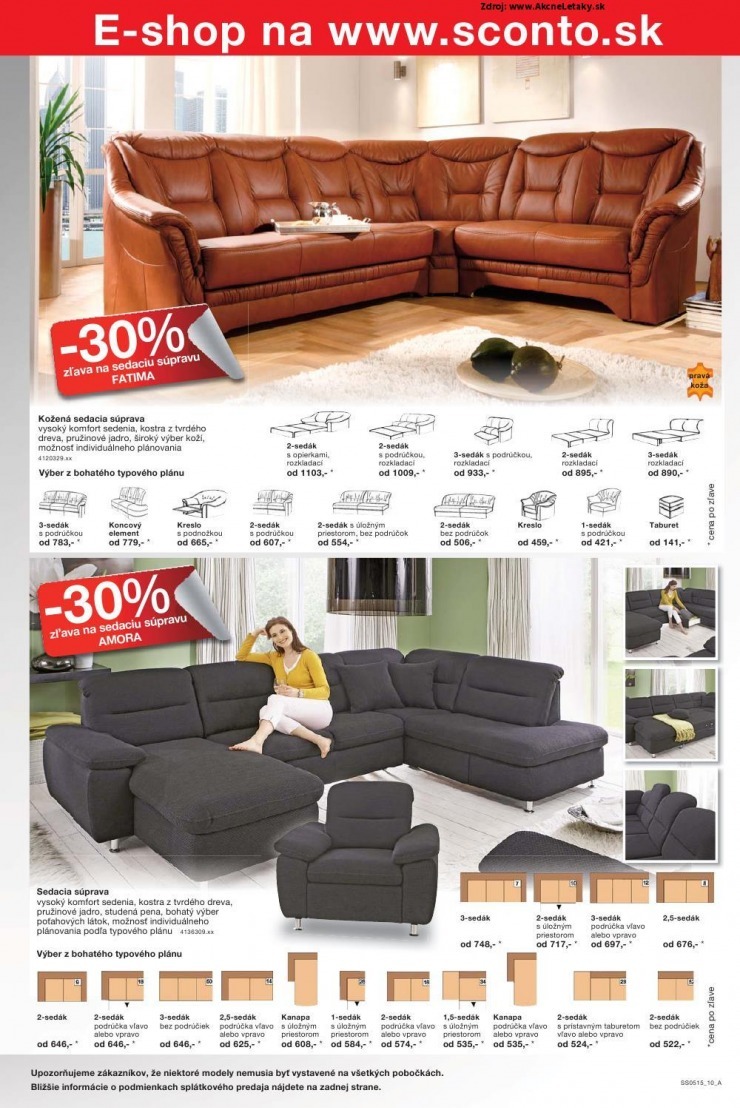 leták Sconto nábytok akciový leták strana 10 leták Sconto nábytok akciový leták strana 10