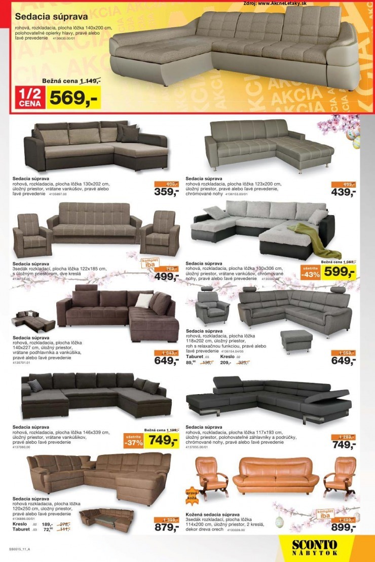 leták Sconto nábytok akciový leták strana 11 leták Sconto nábytok akciový leták strana 11