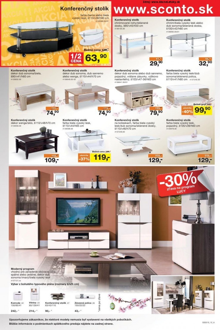 leták Sconto nábytok akciový leták strana 12 leták Sconto nábytok akciový leták strana 12