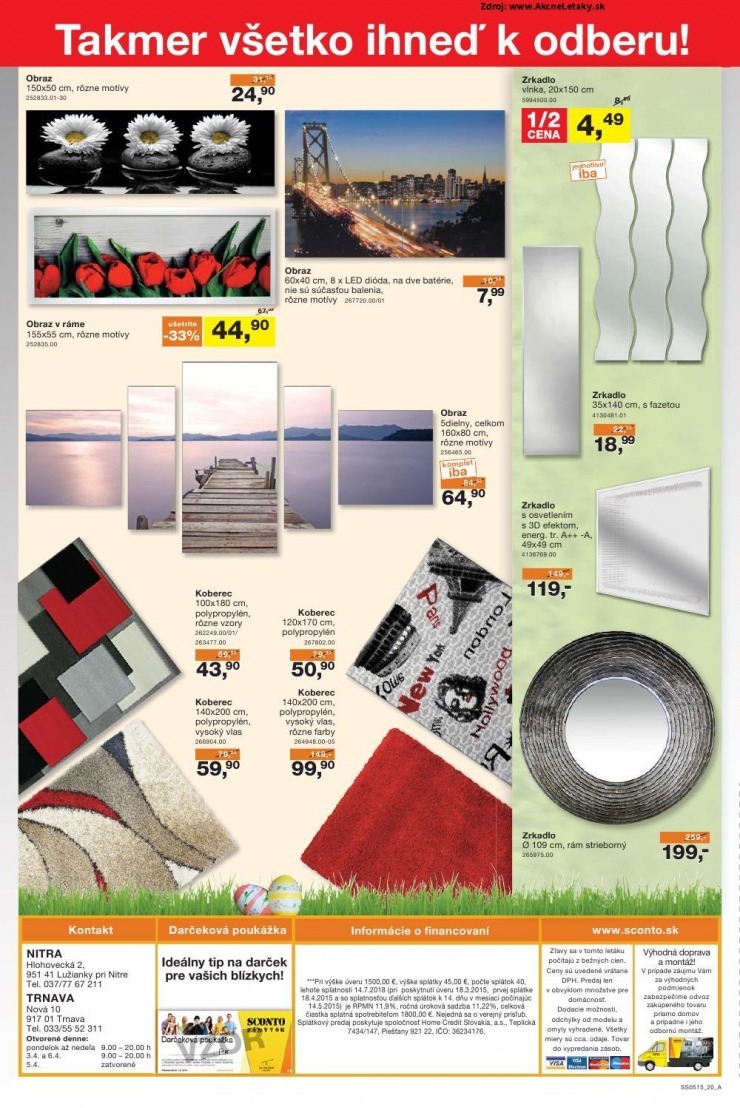 leták Sconto nábytok akciový leták strana 20 leták Sconto nábytok akciový leták strana 20