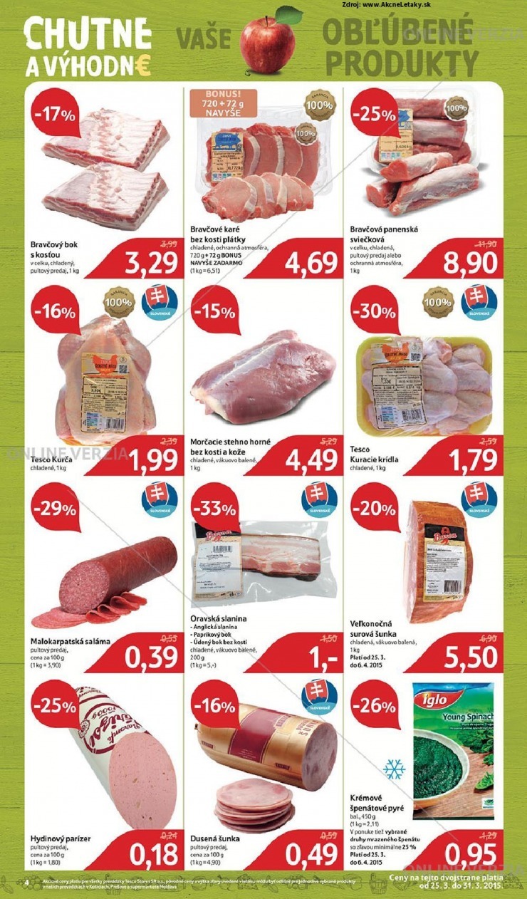 leták Tesco leták - skvelé ceny strana 4 leták Tesco leták - skvelé ceny strana 4