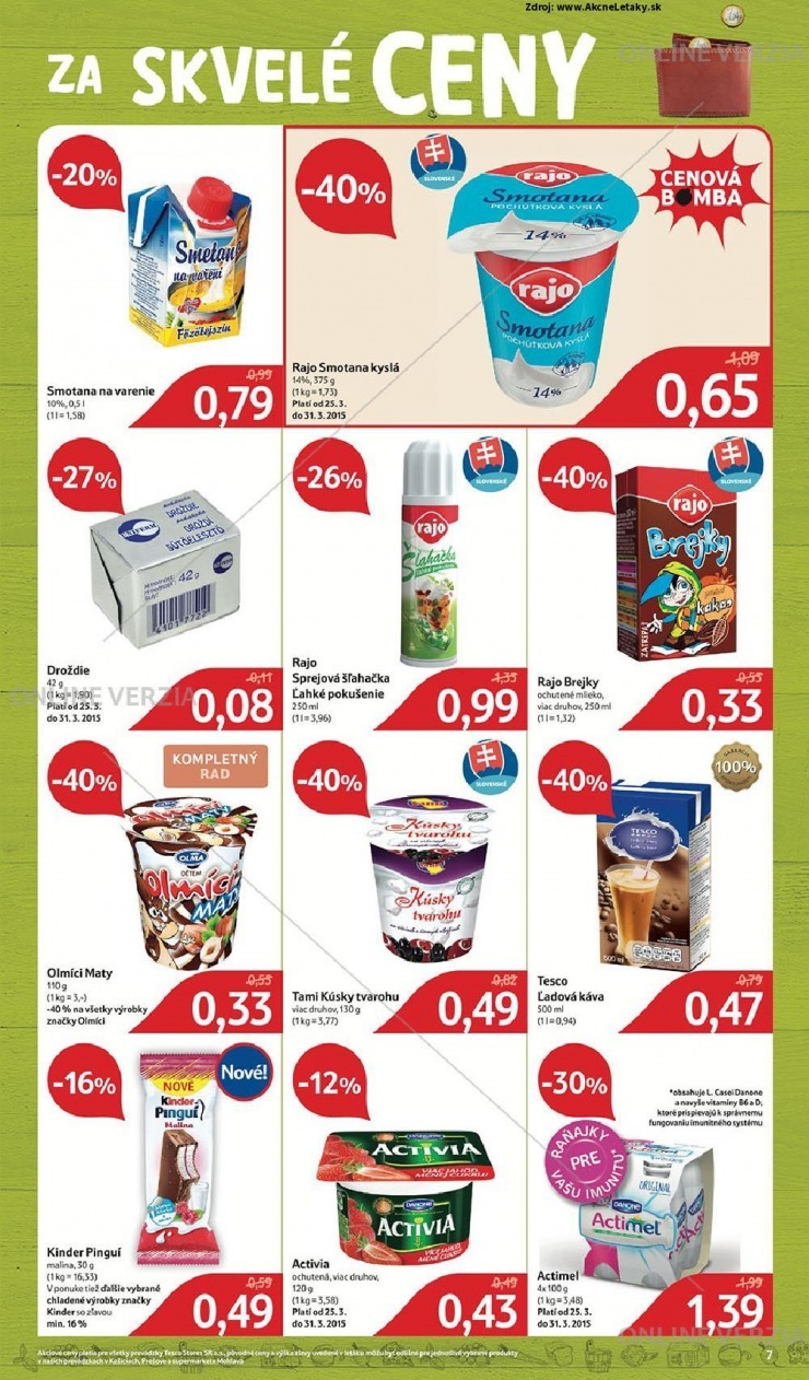 leták Tesco leták - skvelé ceny strana 7 leták Tesco leták - skvelé ceny strana 7