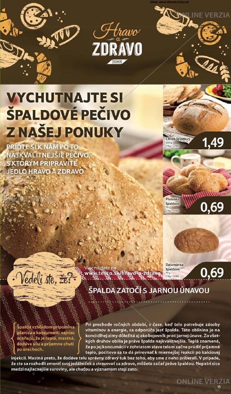 leták Tesco leták - skvelé ceny strana 15 leták Tesco leták - skvelé ceny strana 15