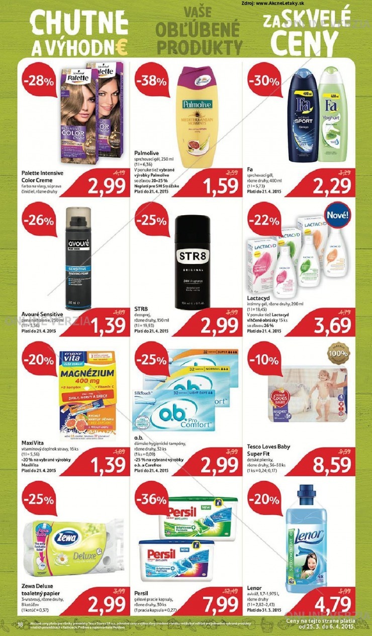leták Tesco leták - skvelé ceny strana 18 leták Tesco leták - skvelé ceny strana 18