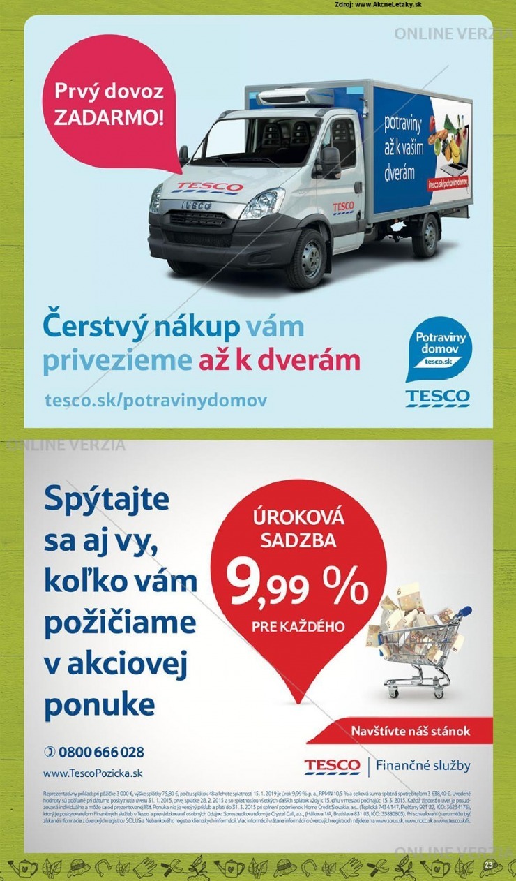 leták Tesco leták - skvelé ceny strana 23 leták Tesco leták - skvelé ceny strana 23