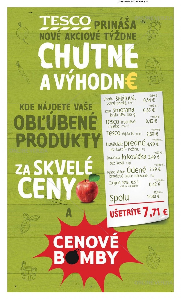 leták akčná ponuka Tesco strana 2 leták akčná ponuka Tesco strana 2
