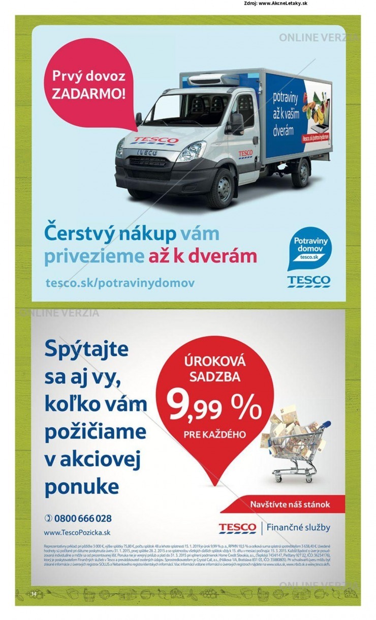leták akčná ponuka Tesco strana 14 leták akčná ponuka Tesco strana 14