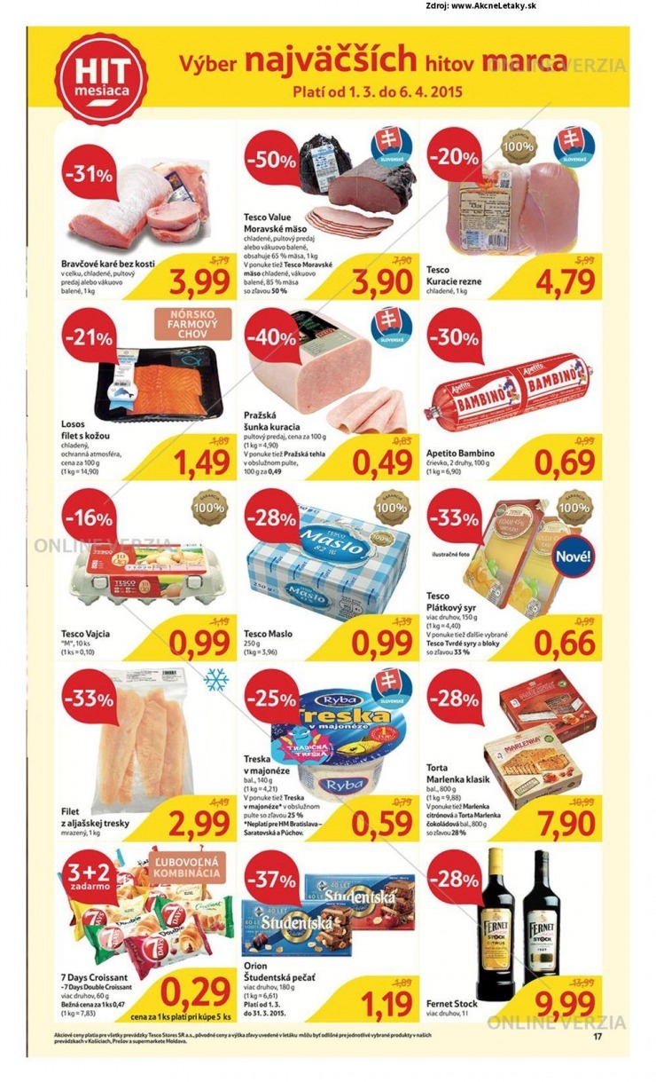 leták akčná ponuka Tesco strana 17 leták akčná ponuka Tesco strana 17
