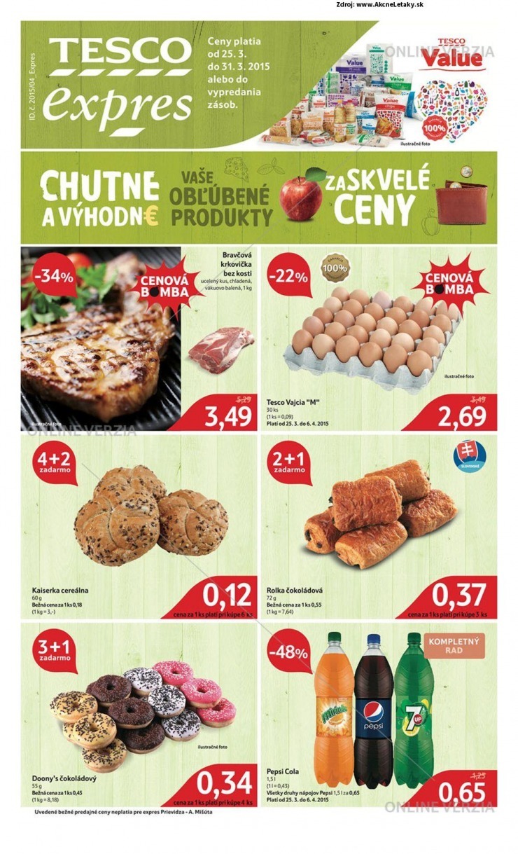 leták špeciálny Tesco leták - Expresy strana 1 leták špeciálny Tesco leták - Expresy strana 1
