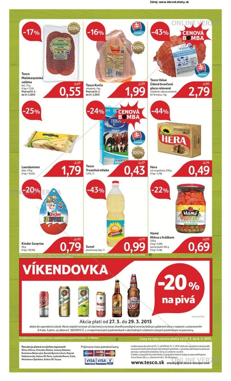 leták špeciálny Tesco leták - Expresy strana 2 leták špeciálny Tesco leták - Expresy strana 2