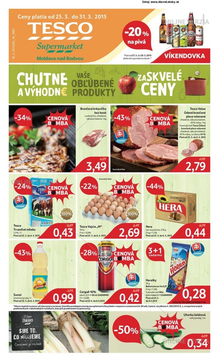 leták Tesco akciový leták - Moldava nad Bodvou strana 1 leták Tesco akciový leták - Moldava nad Bodvou strana 1