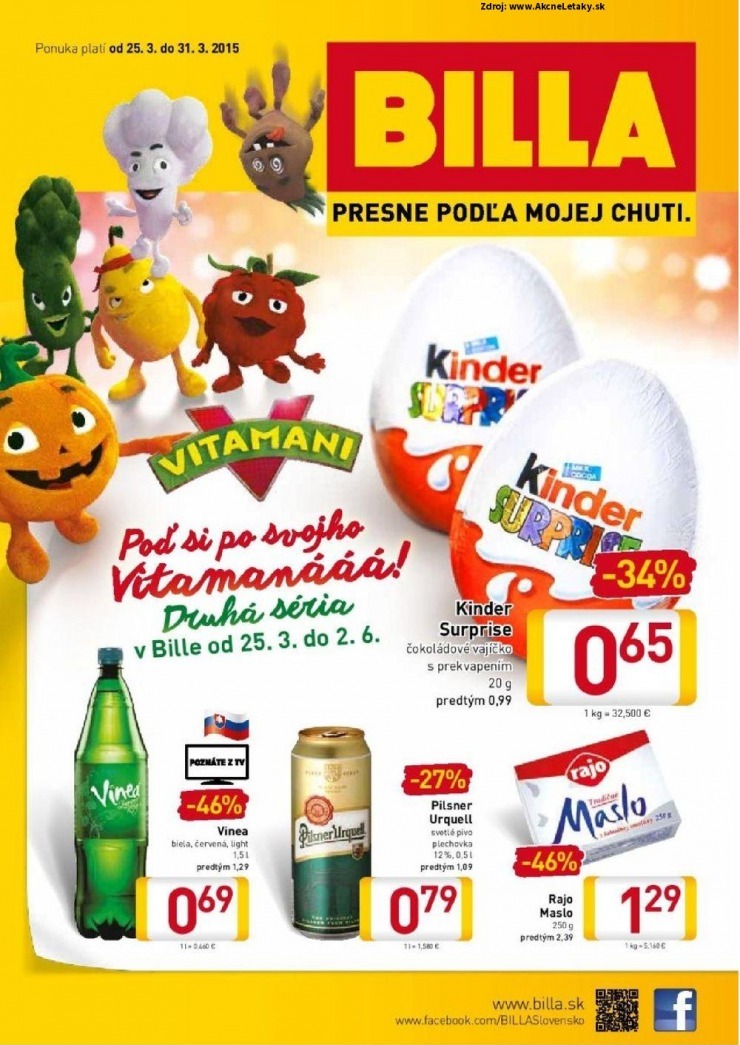 leták špeciálny Billa leták - Vitamani strana 1 leták špeciálny Billa leták - Vitamani strana 1