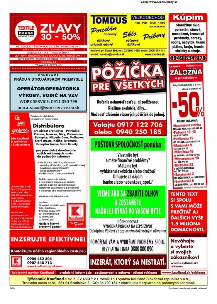 leták akčný leták Kaufland - Bratislava strana 39 leták akčný leták Kaufland - Bratislava strana 39