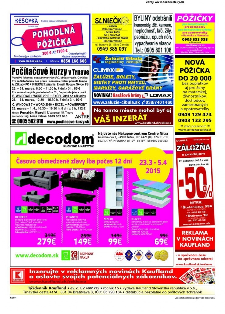 leták Kaufland mimoriadný leták strana 39 leták Kaufland mimoriadný leták strana 39