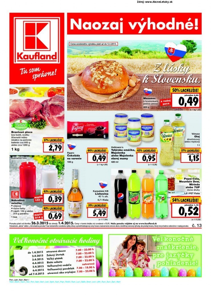 leták extra ponuka Kaufland strana 1 leták extra ponuka Kaufland strana 1