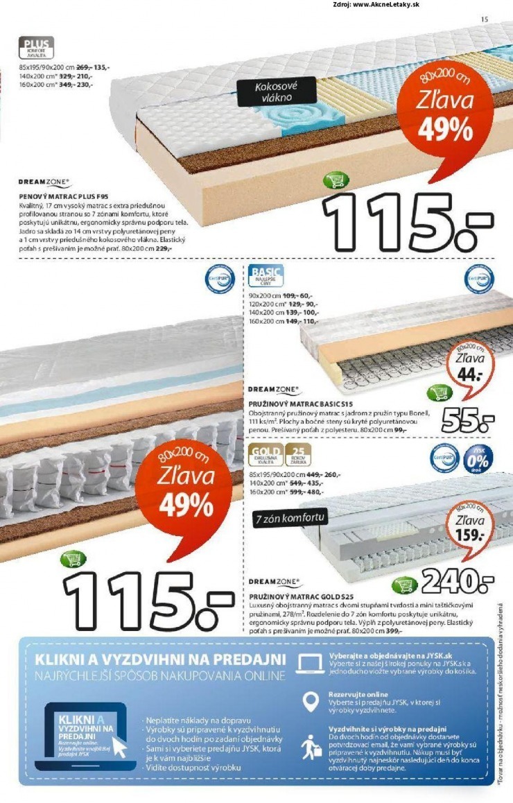 leták Jysk akciový leták strana 15 leták Jysk akciový leták strana 15