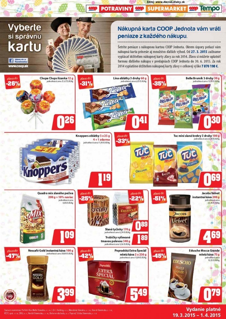 leták COOP akciový leták strana 9 leták COOP akciový leták strana 9