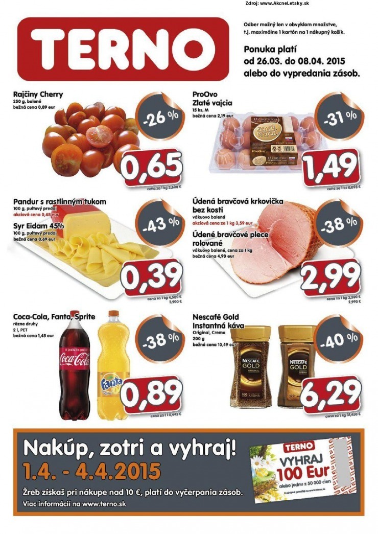 leták TERNO akciový leták strana 1 leták TERNO akciový leták strana 1