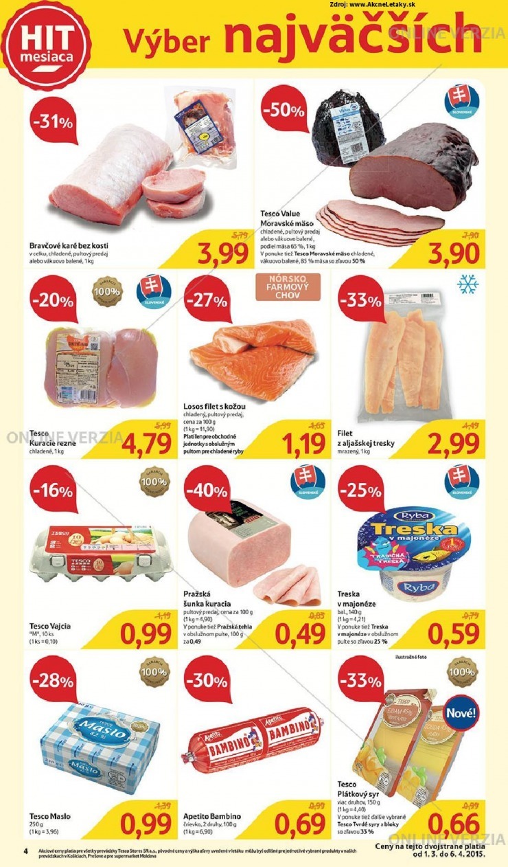 leták akciový leták Tesco strana 4 leták akciový leták Tesco strana 4
