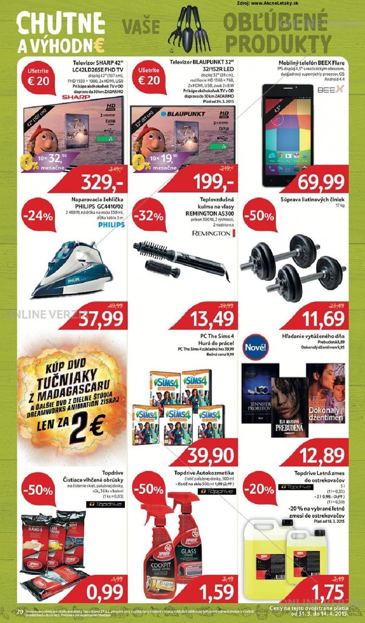leták akciový leták Tesco strana 20 leták akciový leták Tesco strana 20