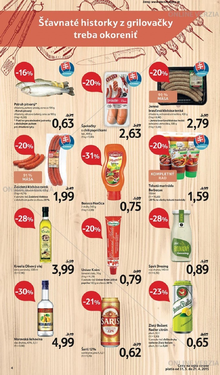 leták Tesco leták - Katalóg Grilovacia sezóna sa začína strana 4 leták Tesco leták - Katalóg Grilovacia sezóna sa začína strana 4
