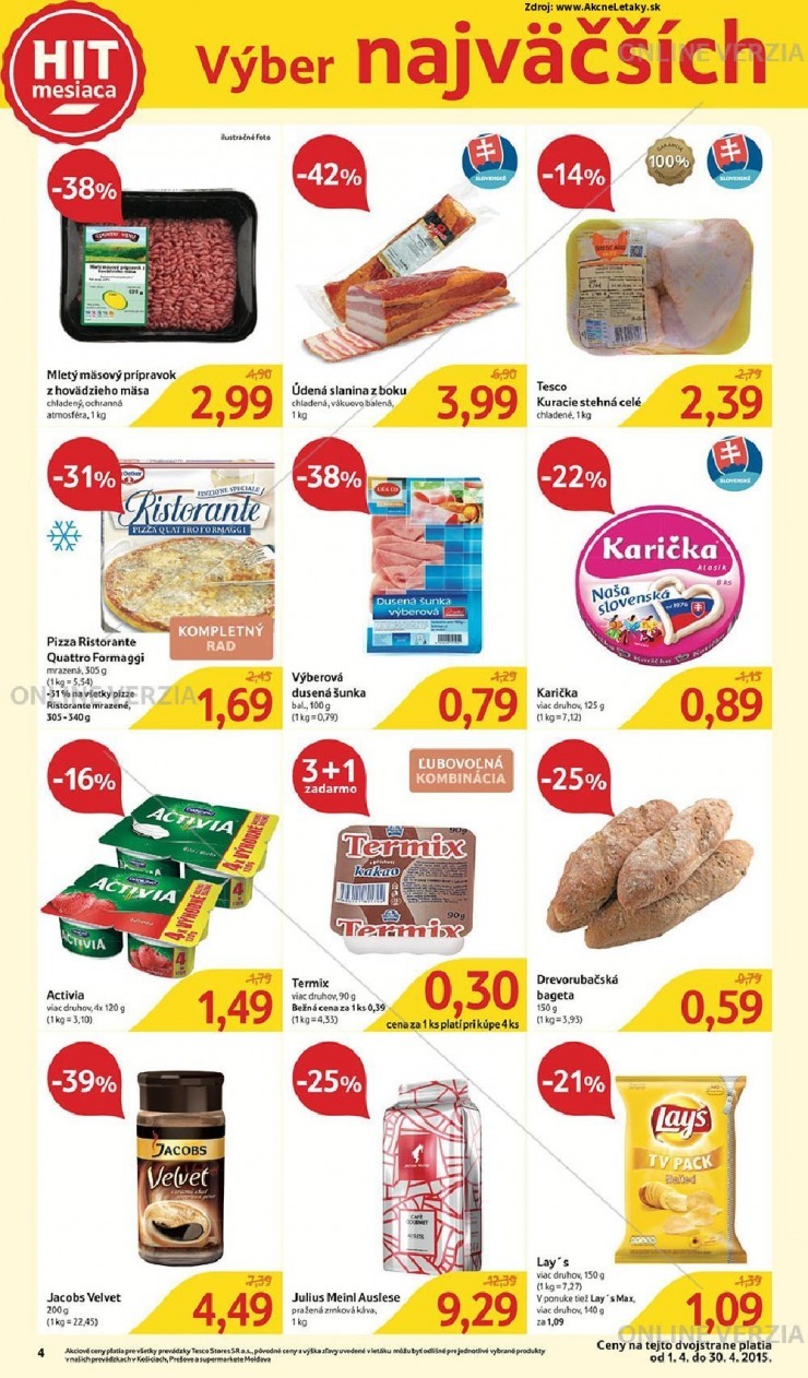 leták aktuálna ponuka Tesco strana 4 leták aktuálna ponuka Tesco strana 4